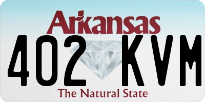 AR license plate 402KVM