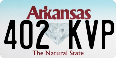AR license plate 402KVP