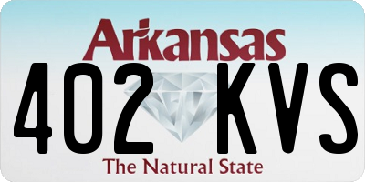 AR license plate 402KVS