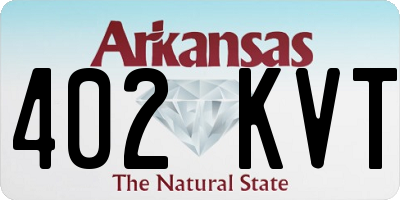 AR license plate 402KVT