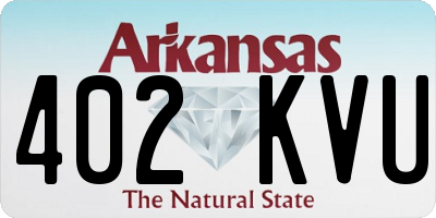 AR license plate 402KVU