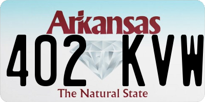 AR license plate 402KVW