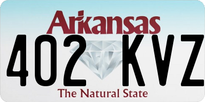 AR license plate 402KVZ