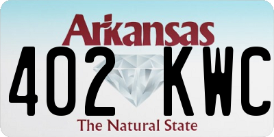 AR license plate 402KWC
