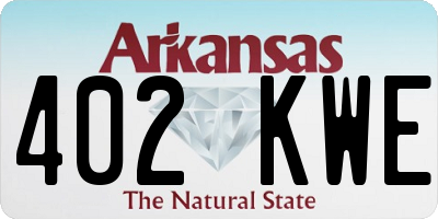 AR license plate 402KWE