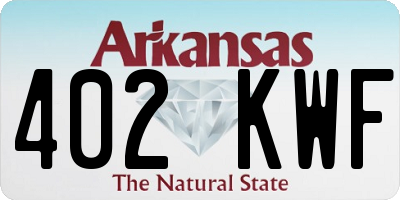 AR license plate 402KWF