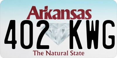 AR license plate 402KWG