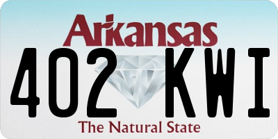 AR license plate 402KWI