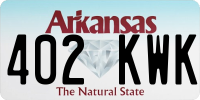 AR license plate 402KWK