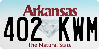 AR license plate 402KWM