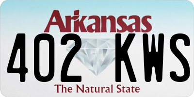 AR license plate 402KWS