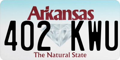 AR license plate 402KWU