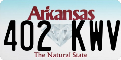 AR license plate 402KWV