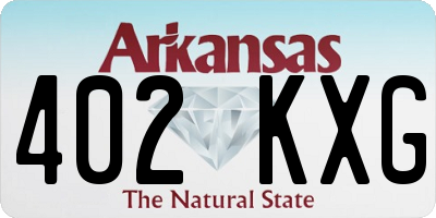 AR license plate 402KXG