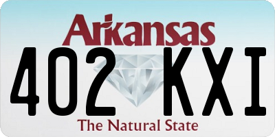 AR license plate 402KXI