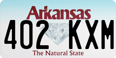 AR license plate 402KXM