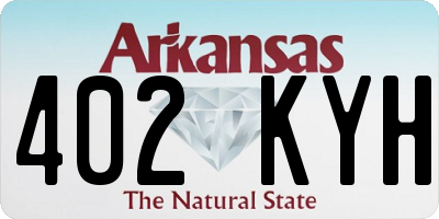 AR license plate 402KYH