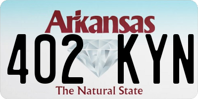 AR license plate 402KYN