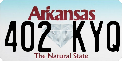 AR license plate 402KYQ