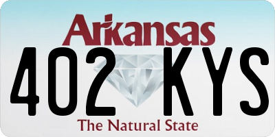 AR license plate 402KYS