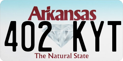 AR license plate 402KYT