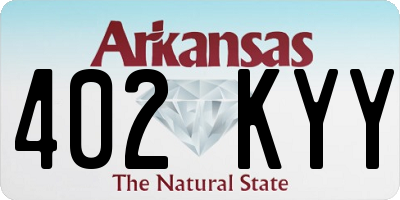 AR license plate 402KYY