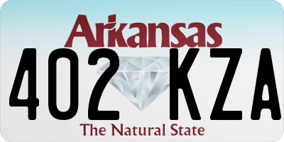 AR license plate 402KZA