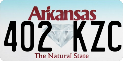 AR license plate 402KZC