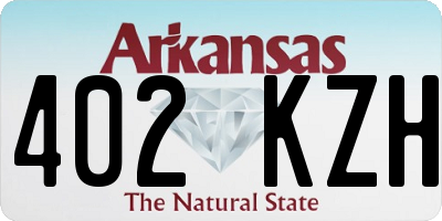 AR license plate 402KZH