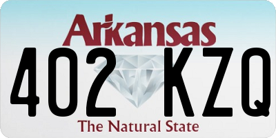 AR license plate 402KZQ