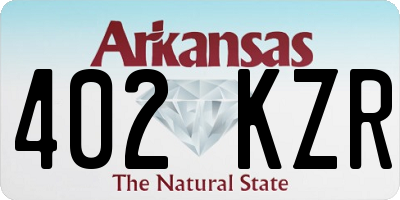 AR license plate 402KZR