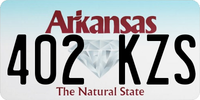 AR license plate 402KZS