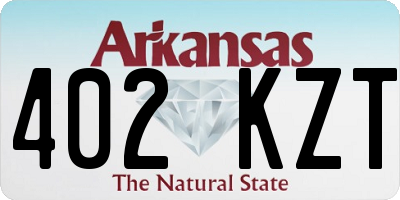 AR license plate 402KZT