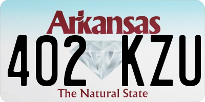 AR license plate 402KZU