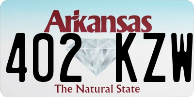 AR license plate 402KZW