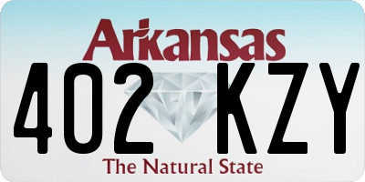 AR license plate 402KZY
