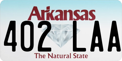 AR license plate 402LAA