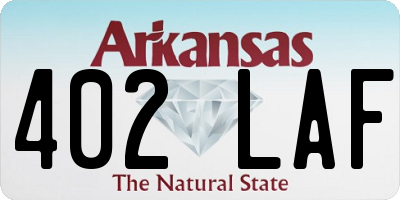 AR license plate 402LAF