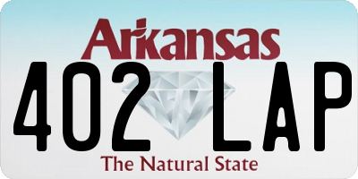 AR license plate 402LAP