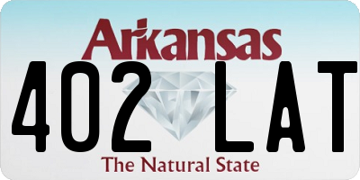 AR license plate 402LAT