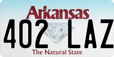 AR license plate 402LAZ