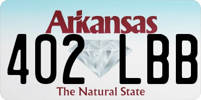 AR license plate 402LBB