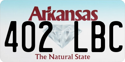 AR license plate 402LBC