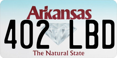AR license plate 402LBD
