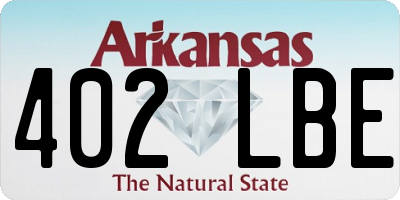 AR license plate 402LBE
