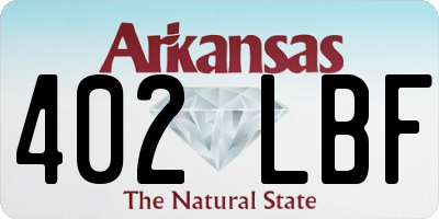 AR license plate 402LBF
