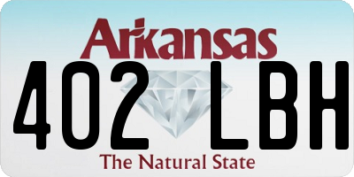 AR license plate 402LBH