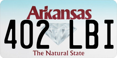 AR license plate 402LBI