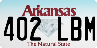 AR license plate 402LBM