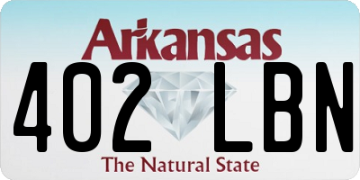 AR license plate 402LBN